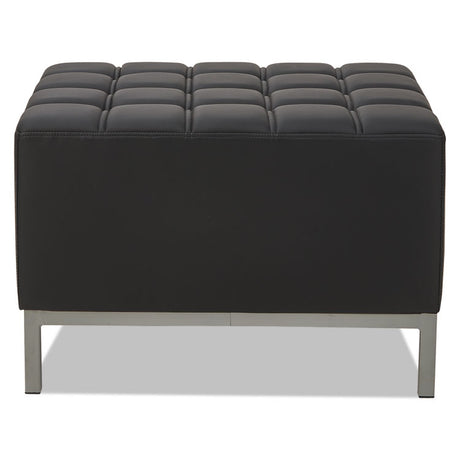 Alera QUB Series Ottoman, 26.38w x 21.5d x 17.5h, Black