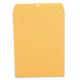 Kraft Clasp Envelope, 28 lb Bond Weight Kraft, #97, Square Flap, Clasp/Gummed Closure, 10 x 13, Brown Kraft, 100/Box