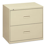 400 Series Lateral File, 2 Legal/Letter-Size File Drawers, Putty, 36" x 18" x 28"