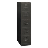 310 Series Vertical File, 5 Letter-Size File Drawers, Charcoal, 15" x 26.5" x 60"