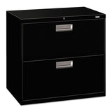 Brigade 600 Series Lateral File, 2 Legal/Letter-Size File Drawers, Black, 30" x 18" x 28"