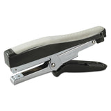 Standard Plier Stapler, 20-Sheet Capacity, 0.25" Staples, 2.5" Throat, Black/Gray