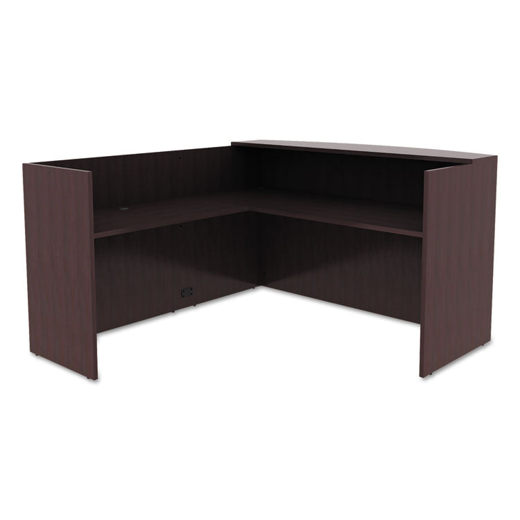 Alera Valencia Reversible Reception Return, 44.13w x 23.63d x 41.5h, Espresso