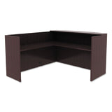 Alera Valencia Reversible Reception Return, 44.13w x 23.63d x 41.5h, Espresso