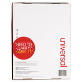 White Labels, Inkjet/Laser Printers, 2 x 4, White, 10/Sheet, 250 Sheets/Box