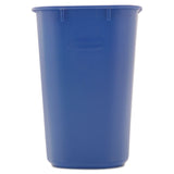 Deskside Recycling Container, Small, 13.63 qt, Plastic, Blue