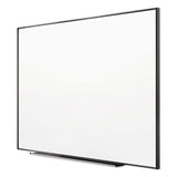Fusion Nano-Clean Magnetic Whiteboard, 48 x 36, White Surface, Black Aluminum Frame