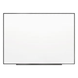 Fusion Nano-Clean Magnetic Whiteboard, 48 x 36, White Surface, Black Aluminum Frame
