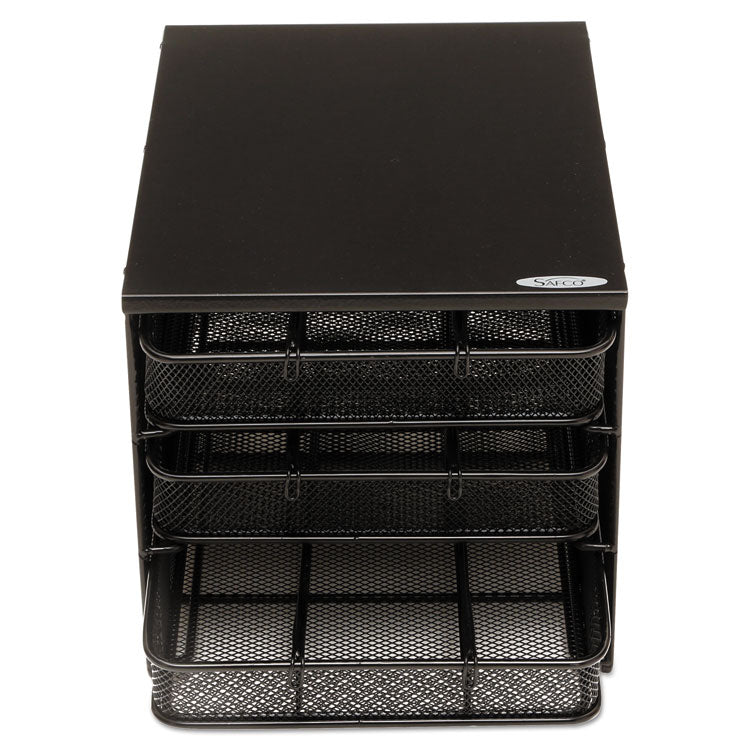 3 Drawer Hospitality Organizer, 7 Compartments, 11.5 x 8.25 x 8.25, Black