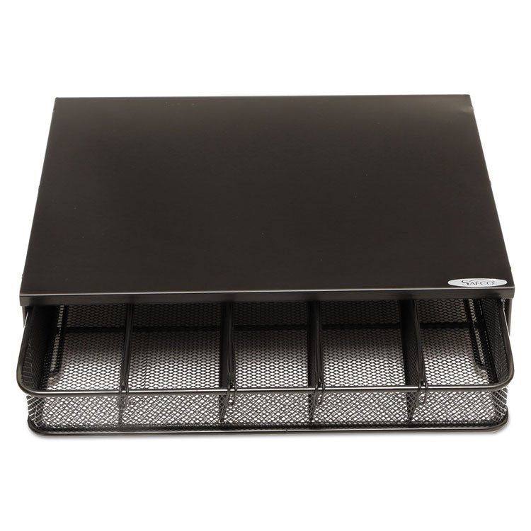 One Drawer Hospitality Organizer, 5 Compartments, 12.5 x 11.25 x 3.25, Black