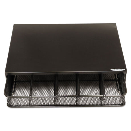 One Drawer Hospitality Organizer, 5 Compartments, 12.5 x 11.25 x 3.25, Black