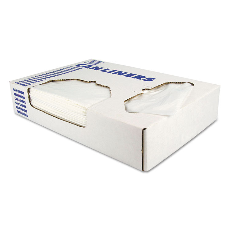 Linear Low Density Can Liners with AccuFit Sizing, 23 gal, 0.9 mil, 28  x 45 , Clear, 25 Bags/Roll, 8 Rolls/Carton