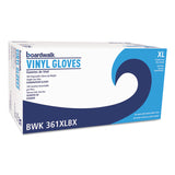 Exam Vinyl Gloves, Clear, X-Large, 3 3/5 mil, 100/Box, 10 Boxes/Carton