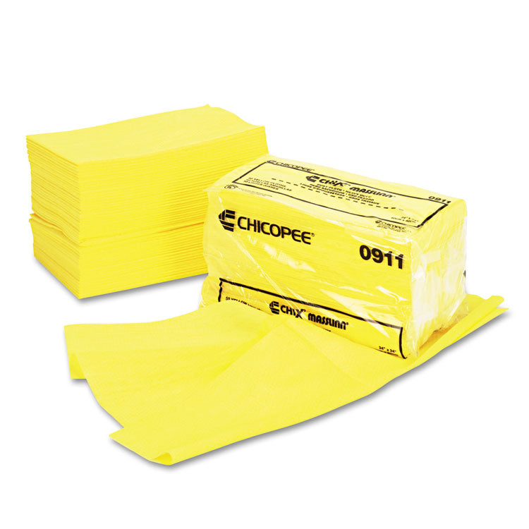 Masslinn Dust Cloths, 24 x 24, Yellow, 50/Bag, 2 Bags/Carton