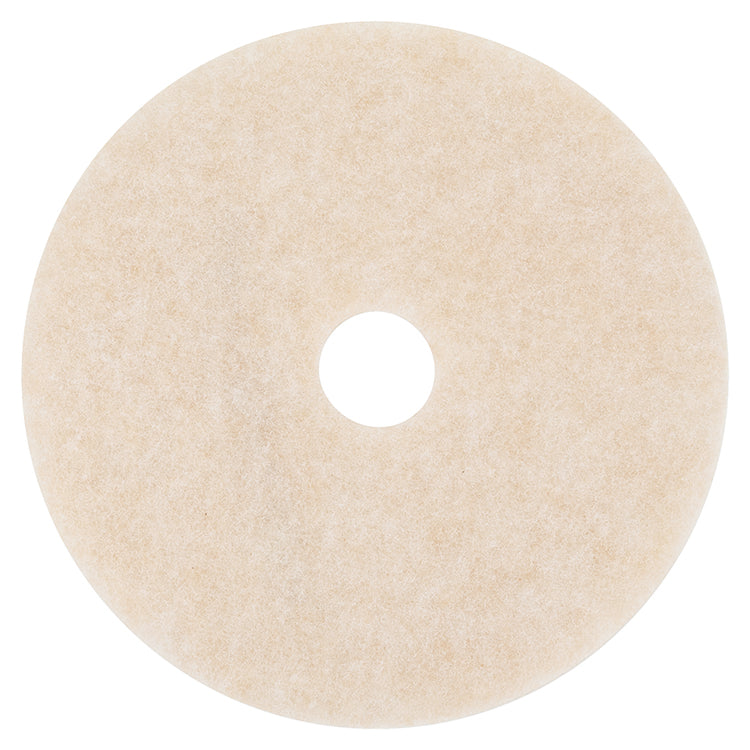 Ultra High-Speed TopLine Floor Burnishing Pads 3200, 20" Diameter, White/Amber, 5/Carton