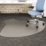 SuperMat Frequent Use Chair Mat, Medium Pile Carpet, 60 x 66, Workstation, Clear