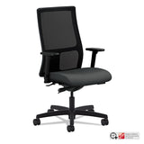 Ignition Series Mesh Mid-Back Work Chair, Supports Up to 300 lb, 17.5" to 22" Seat Height, Iron Ore Seat, Black Back/Base