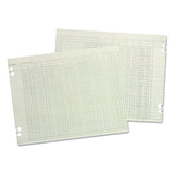 Accounting Sheets, 20 Columns, 9.25 x 11.88, Green, Loose Sheet, 100/Pack