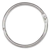 Metal Book Rings, 1.5" Diameter, 100/Box