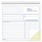 Bill for Services Rendered Book, Two-Part Carbonless, 8.5 x 7.75, 50 Forms Total