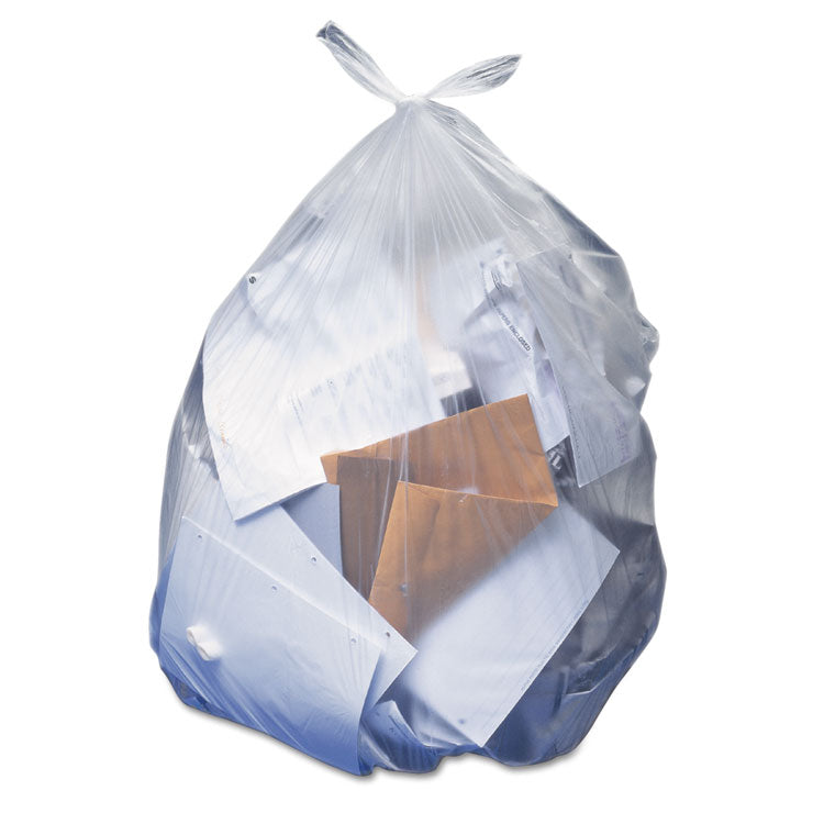 Linear Low Density Can Liners with AccuFit Sizing, 23 gal, 0.9 mil, 28  x 45 , Clear, 50/Box