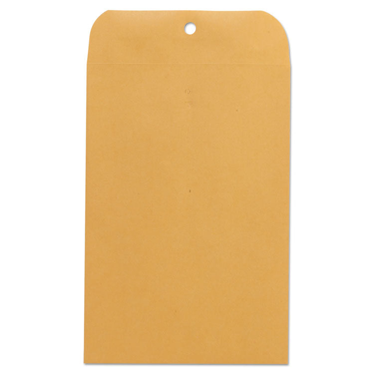 Kraft Clasp Envelope, #63, Square Flap, Clasp/Gummed Closure, 6.5 x 9.5, Brown Kraft, 100/Box