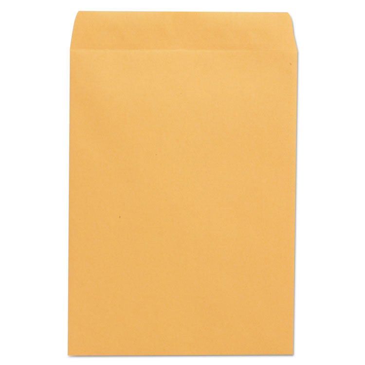 Catalog Envelope, 24 lb Bond Weight Paper, #10 1/2, Square Flap, Gummed Closure, 9 x 12, Brown Kraft, 250/Box