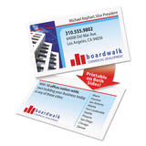 Clean Edge Business Cards, Laser, 2 x 3.5, White, 400 Cards, 10 Cards/Sheet, 40 Sheets/Box
