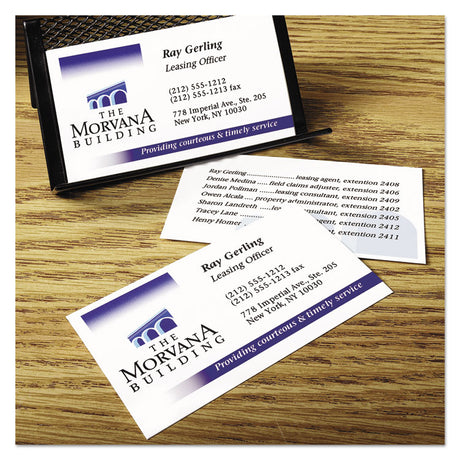 True Print Clean Edge Business Cards, Inkjet, 2 x 3.5, White, 200 Cards, 10 Cards/Sheet, 20 Sheets/Pack