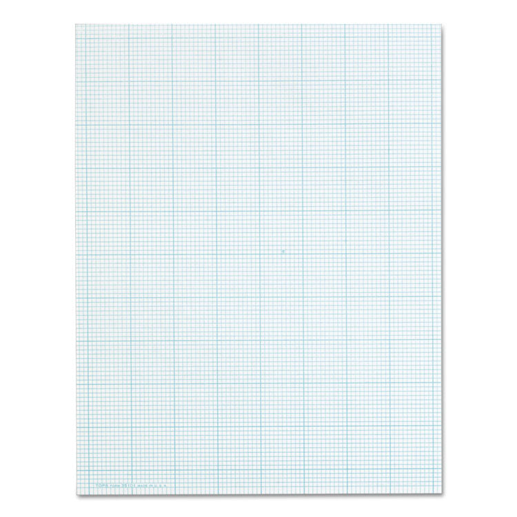 Cross Section Pads, Cross-Section Quadrille Rule (10 sq/in, 1 sq/in), 50 White 8.5 x 11 Sheets