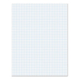 Quadrille Pads, Quadrille Rule (4 sq/in), 50 White (Standard 15 lb Bond) 8.5 x 11 Sheets