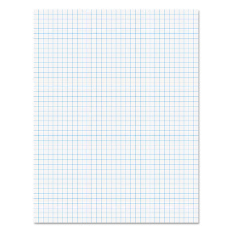 Quadrille Pads, Quadrille Rule (4 sq/in), 50 White (Standard 15 lb Bond) 8.5 x 11 Sheets