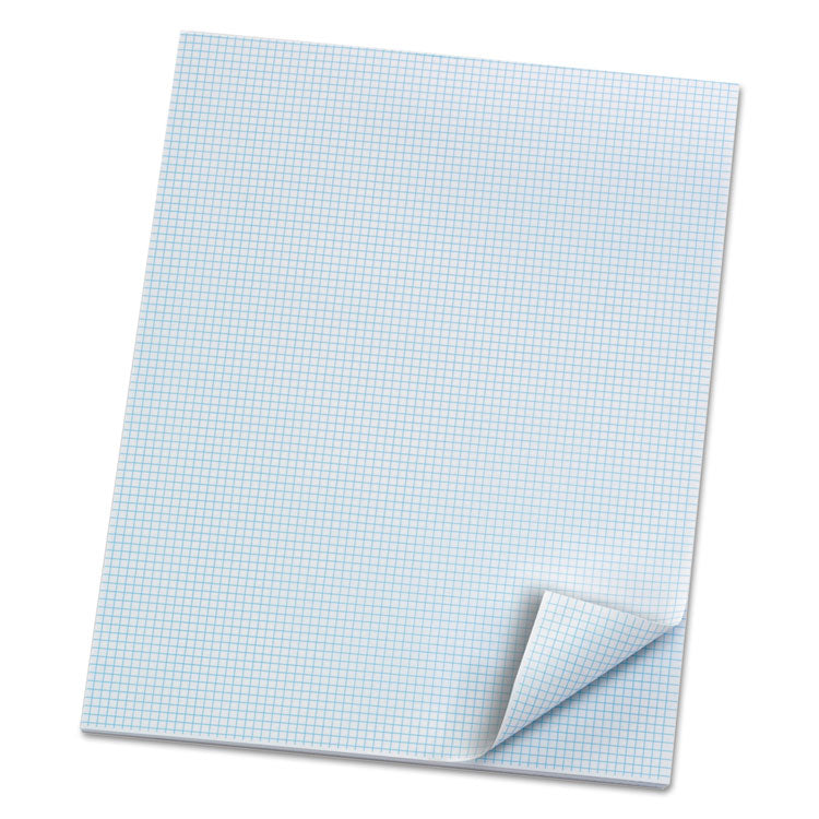 Quadrille Pads, Quadrille Rule (8 sq/in), 50 White (Heavyweight 20 lb Bond) 8.5 x 11 Sheets