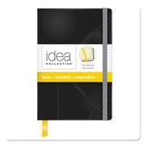 Idea Collective Journal, Hardcover with Elastic Closure, 1-Subject, Wide/Legal Rule, Black Cover, (96) 5.5 x 3.5 Sheets