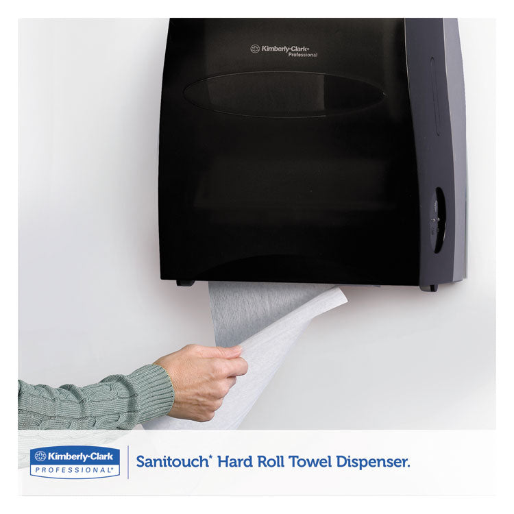 Sanitouch Hard Roll Towel Dispenser, 12.63 x 10.2 x 16.13, Smoke