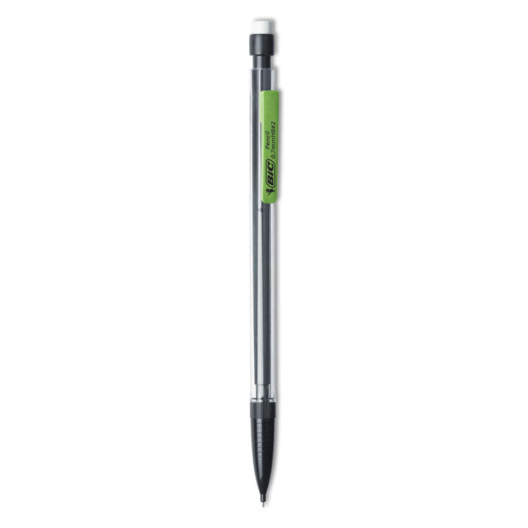 Xtra Smooth Mechanical Pencils with Tube of Lead, 0.7 mm, HB (#2), Black Lead, Clear Barrel, Dozen