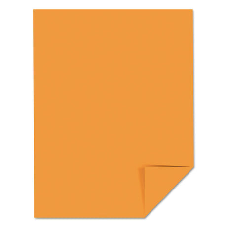 Color Cardstock, 65 lb Cover Weight, 8.5 x 11, Cosmic Orange, 250/Pack