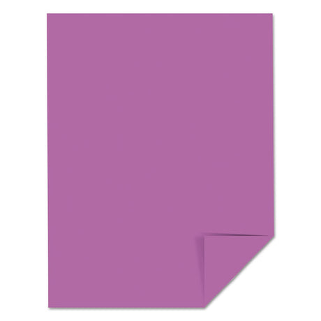 Color Cardstock, 65 lb Cover Weight, 8.5 x 11, Planetary Purple, 250/Pack