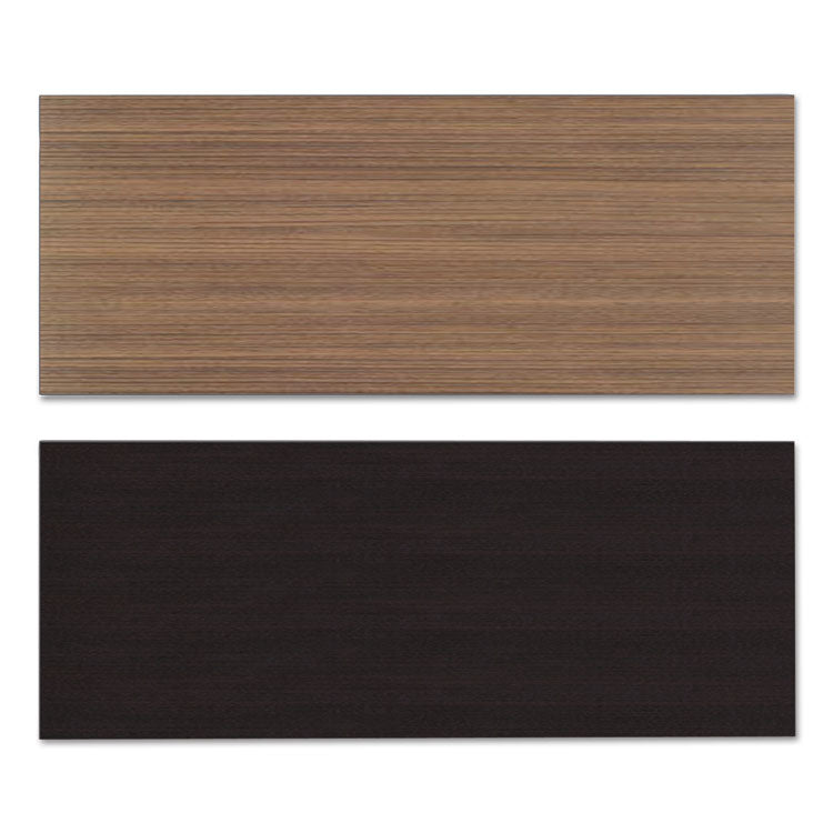 Reversible Laminate Table Top, Rectangular, 59.38w x 23.63d, Espresso/Walnut