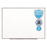 Fusion Nano-Clean Magnetic Whiteboard, 96 x 48, White Surface, Silver Aluminum Frame