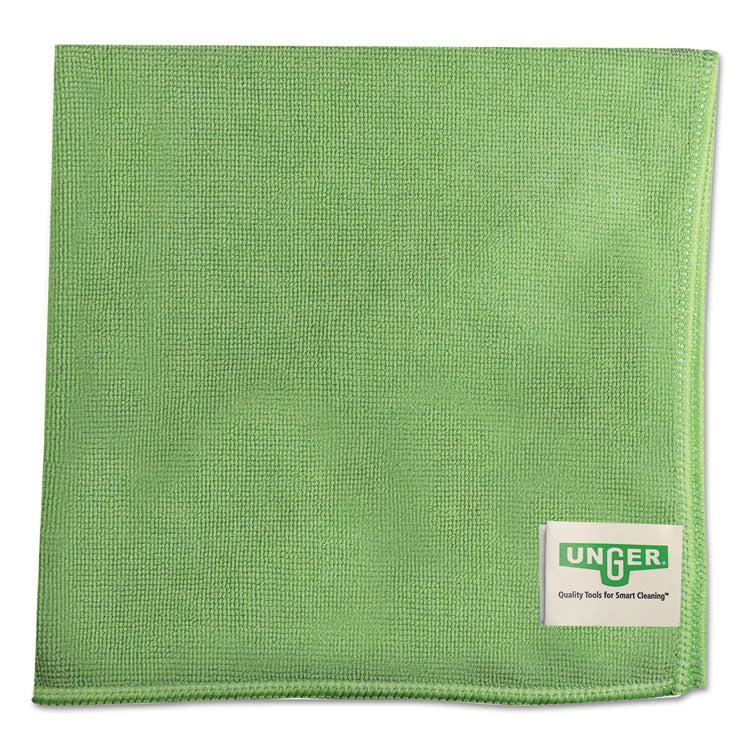 SmartColor MicroWipes, Microfiber, 16 x 15, Green, 10/Pack