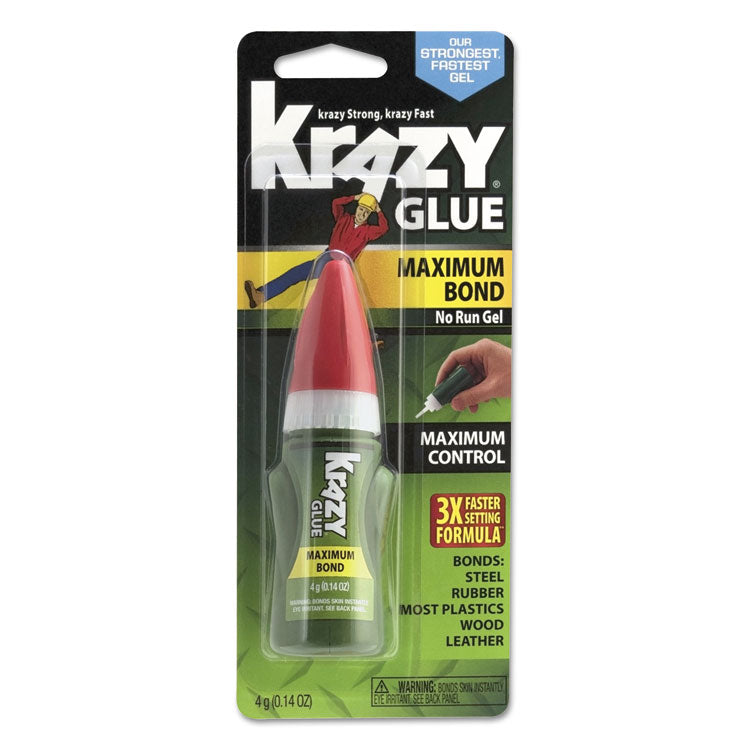 Maximum Bond Krazy Glue EZ Squeeze Gel, 0.14 oz, Dries Clear