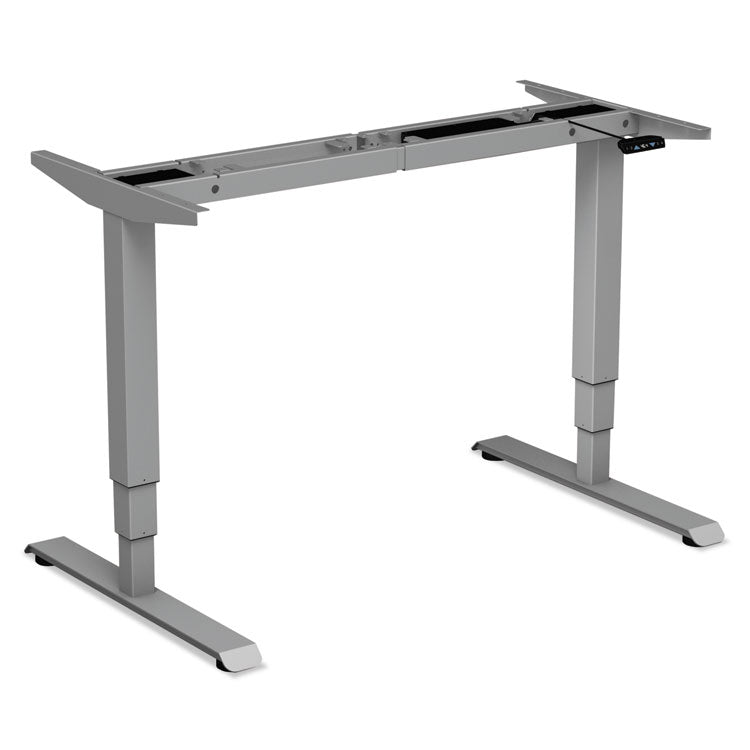 AdaptivErgo Sit-Stand 3-Stage Electric Height-Adjustable Table Base with Memory Control, 48.06" x 24.35" x 25" to 50.7", Gray