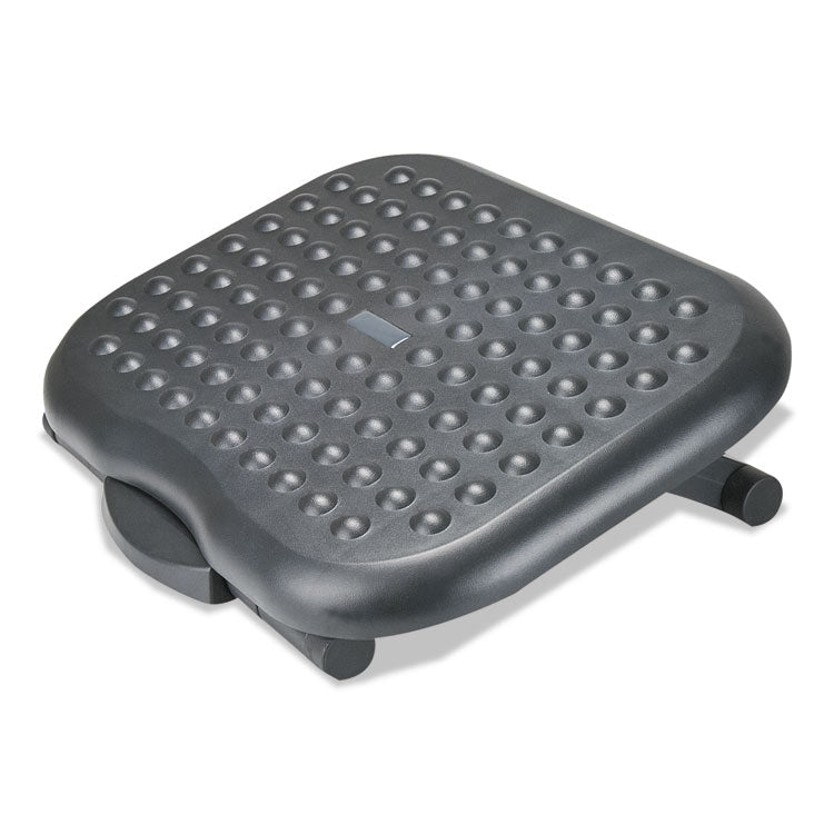 Relaxing Adjustable Footrest, 13.75w x 17.75d x 4.5 to 6.75h, Black