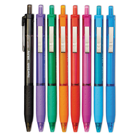 InkJoy 300 RT Ballpoint Pen Retractable, Medium 1 mm, Assorted Ink and Barrel Colors, 8/Pack