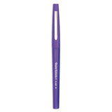 Point Guard Flair Felt Tip Porous Point Pen, Stick, Medium 0.7 mm, Purple Ink, Purple Barrel, Dozen