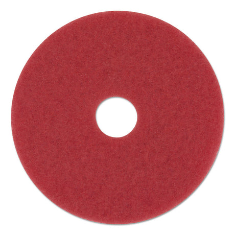 Low-Speed Buffer Floor Pads 5100, 20" Diameter, Red, 5/Carton