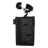 Sicurix ID Neck Pouch, Vertical, 3 x 4 3/4, Black