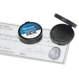 Fingerprint Ink Pad, 1.5" Diameter, Black