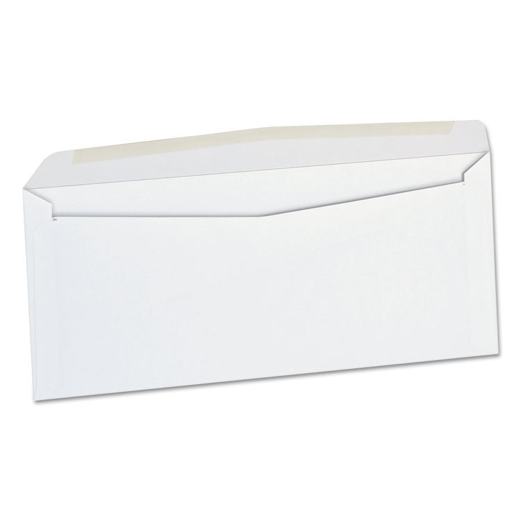 Open-Side Business Envelope, #10, Commercial Flap, Side Seam, Gummed Closure, 4.13 x 9.5, White, 500/Box